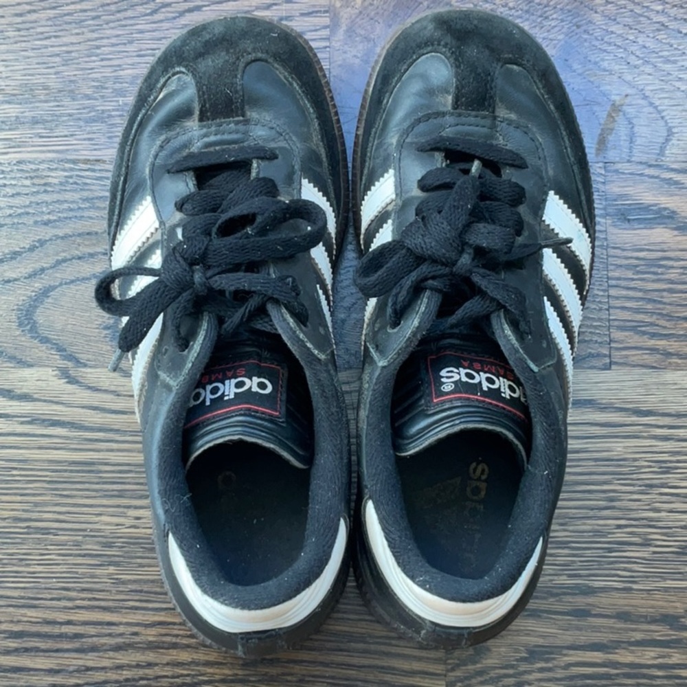 adidas Kids Black and White Samba Sneakers